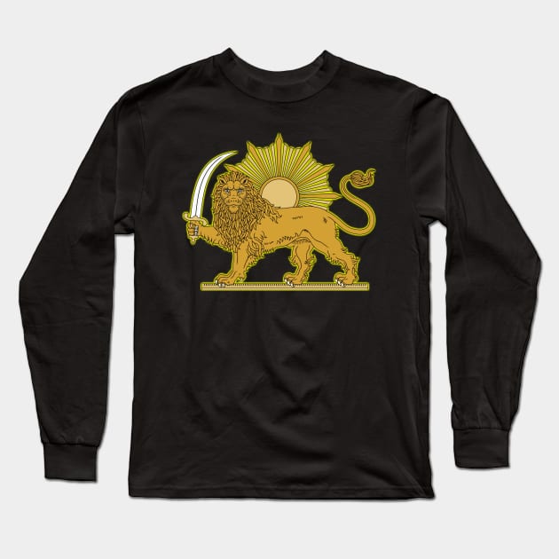 Persian Lion Long Sleeve T-Shirt by EvoComicsInc